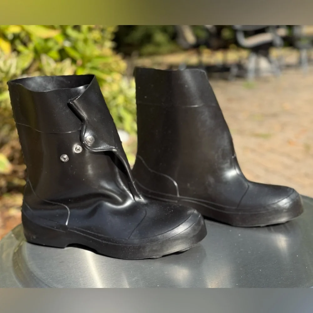 JORDAN DAVID,”GRIPS”,Men’s, XL (10-11),Black Waterproof Rubber Work Boots. “EUC”